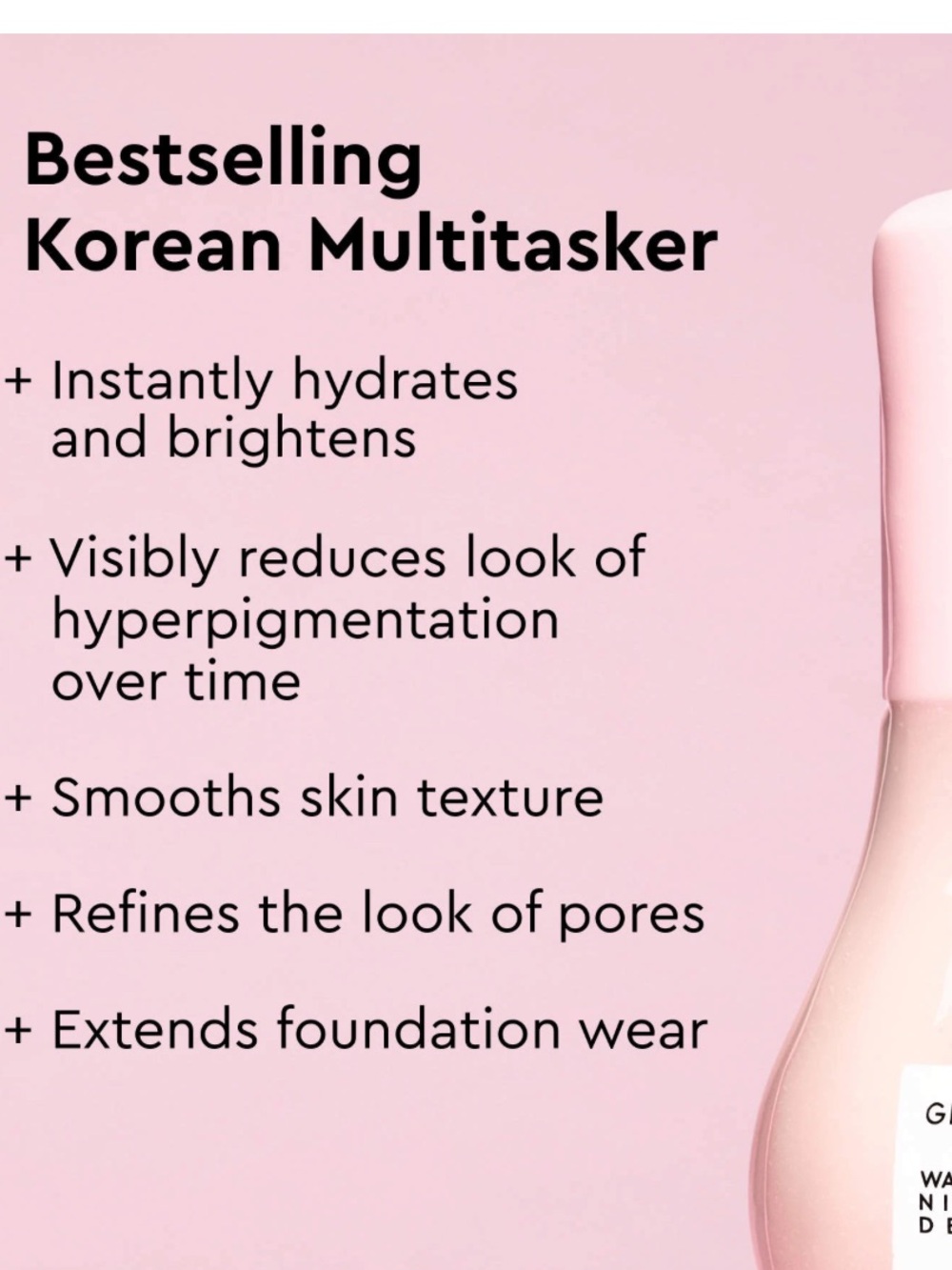 Glow Recipe Watermelon Dew Drops Primer — Light Pink Hydrating Booster